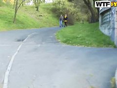 Hot ass slutty Kristene gets filmed outdoor in pov