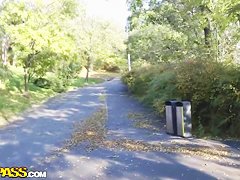 Hot ass slutty Kristene gets filmed outdoor in pov