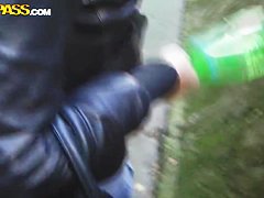 Hot ass slutty Kristene gets filmed outdoor in pov