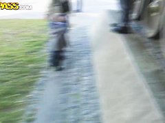 Hot ass slutty Kristene gets filmed outdoor in pov