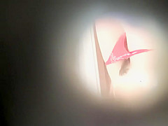 Mother and daughter in the beach cabin