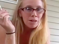 Milf shows pussy and tits