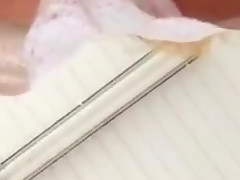 Milf shows pussy and tits