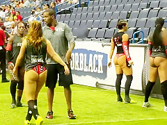 Beauties warmup for some ball