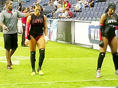 Beauties warmup for some ball