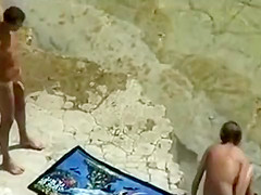 Voyeur caught a shy girl riding a dick