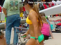 Sexy body of a surfer girl