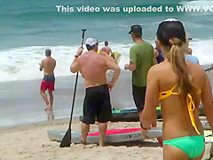 Sexy body of a surfer girl