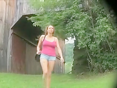 Amazing amateur Outdoor, European adult movie