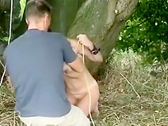 Crazy amateur European, Outdoor porn video