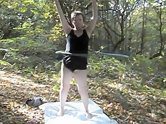 Tiny titted milf suzy woodland striptease