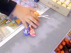 Girls defiles on the street showing off their asses