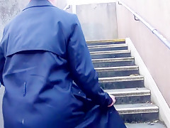 Milf station platform walk toying herself to orgasm