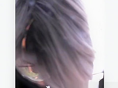 Sexy blonde caught changing in a beach cabin