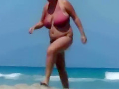 Whale's cleavage caught on a beach