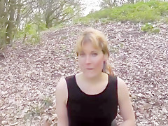 Milf im park mit wichse in der fresse!