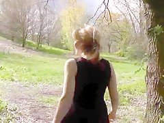 Milf im park mit wichse in der fresse!