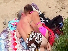 Older guy fingering his sexy lady