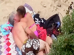 Older guy fingering his sexy lady