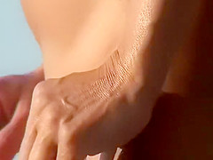 Trimmed pussy mature nudist woman