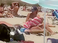 Topless girl with nice pair of tits