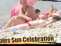 Nude beach - another hotties day at the beach