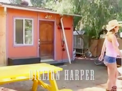 Dumb busty redneck slut barters with her pussy