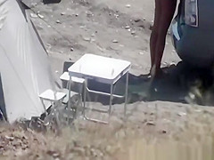 Naturist woman at beach