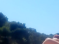 Peeking on some charming topless girls