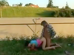Cute college girl plays ball !