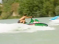 Sexy blonde fucking outdoor