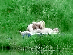 Older guy fucks a teen girl by the river