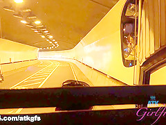 Gia Paige in The Sunset Was So Romantic After That Long Bus Ride - ATKGirlfriends
