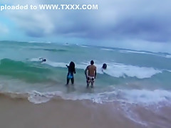 Fabulous pornstar Jada Fire in incredible cunnilingus, beach sex video