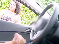 Girl looks when guy stops