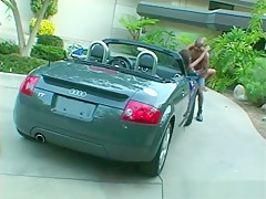 Fabulous pornstar Lacey Duvalle in best outdoor, facial porn movie