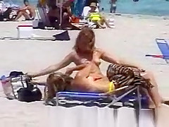 Hot topless at the beach