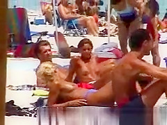 Hot topless at the beach