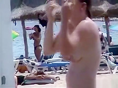 Girl with pointy breasts