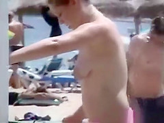 Girl with pointy breasts