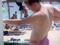 Girl with pointy breasts