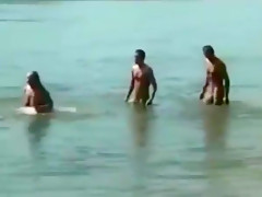 Summer sun threesome fun
