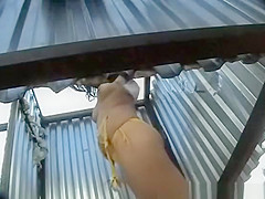 Hidden camera in the changing room
