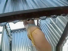 Hidden camera in the changing room