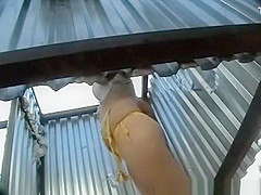 Hidden camera in the changing room