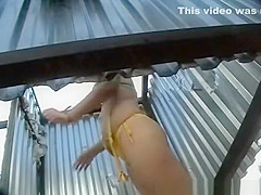 Hidden camera in the changing room