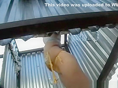 Hidden camera in the changing room