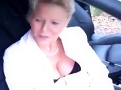 German mature fucks 2 in forest