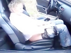 German mature fucks 2 in forest