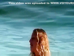 Long hair blonde teen in sexy bikini